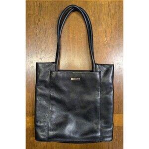 90s Tumi Black on Black Pebbled Leather 👜 Tote